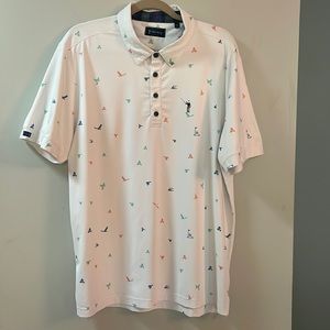 William Murray, men’s large polo, 4-way stretch, moisture wicking performance